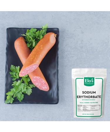 Sodium Erythorbate (100g) By Elo s Premium | Packaged In Canada| 100% Food Grade Antioxidant| Non-GMO Gluten Free and Keto | Antioxidant & Curing Agent for Meats Poultry Soda & More - Buy Online on GoSupps.com