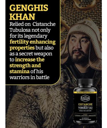 Cistanche Tubulosa 200mg & Tongkat Ali 400mg - Max Purity, 2 Month Supply | Echinacoside & Acetoside with Tongkat Ali for Men 200:1 (Longjack) - Like Fadogia Agrestis - Buy Online on GoSupps.com