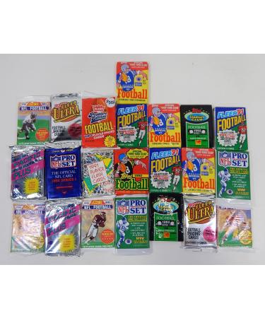 300 Vintage NFL Football Cards in Old Sealed Wax Packs - Perfect for New Collectors