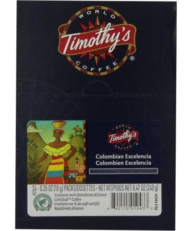 Timothy's World Coffee Colombian Excelencia K-Cup Portion Pack for Keurig Brewers 96-Count 1 count (Pack of 96) - Buy Online on GoSupps.com