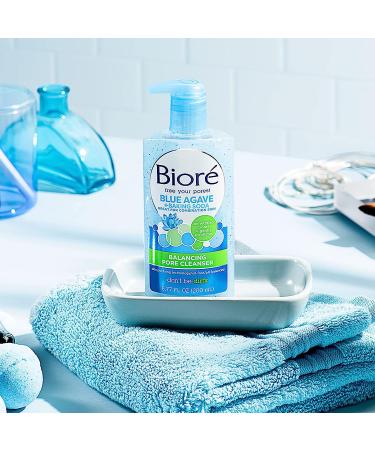 Bior Daily Blue Agave + Baking Soda Balancing Pore Cleanser 6.77 fl oz - Gentle Exfoliating Liquid Cleanser for Combination Skin - Buy Online on GoSupps.com