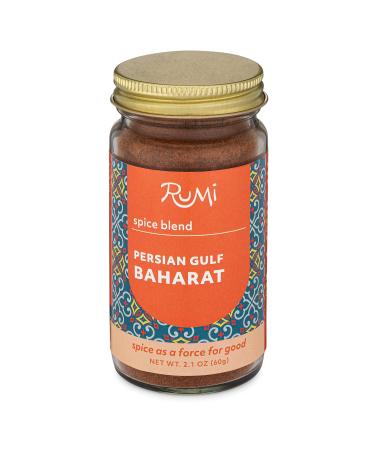 Rumi Spice - Persian Gulf Baharat Spice Blend | Fragrant & Peppery Middle Eastern Spice with Rumi Black Cumin (2.1 oz) 2.5 Ounce (Pack of 1)