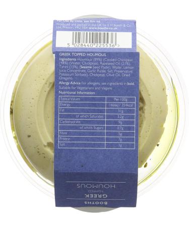 Booths Greek Topped Houmous 150g - Buy Online on GoSupps.com