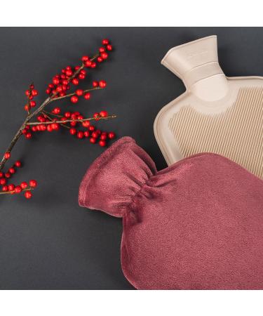 Blum Valley Baby Heat Bottle | 1.5L Washable Fluffy Hot Water Bottle | Soft Fleece & Natural Rubber | Ideal for Children & Babies Red - Buy Online on GoSupps.com