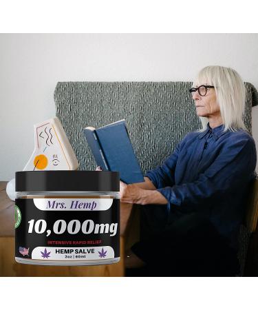 10,000 MG Hemp Healing Salve | Extra Strength Relief for Hips, Joints, Neck, Back, Elbows, Fingers, Hands, and Knees | 100% Natural | Made in USA - Buy Online on GoSupps.com