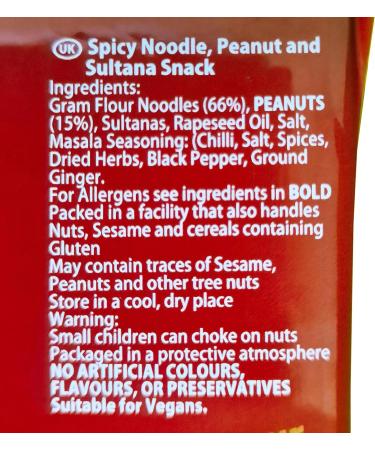 New York Delhi Mumbai Mix (12 x 63g) Spicy noodle snack Bombay Mix  - Buy Online on GoSupps.com