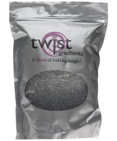 Twist Ingredients Silver Glimmer Sugar 1Kg Silver 1 kg (Pack of 1)