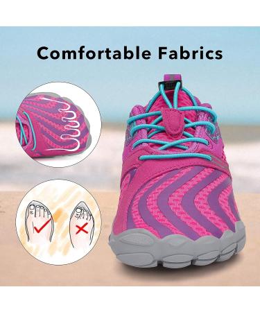 SAGUARO Boys Girls Barefoot Shoes - Breathable Bathing Shoes for Children Size 24-36 EU Pink | International Shipping Available - Buy Online on GoSupps.com