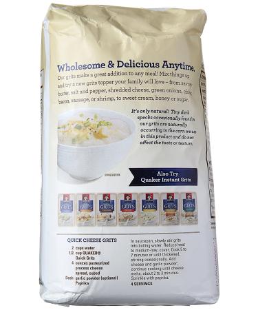 Quaker Quick Grits 5 lb - Buy Online for Fast & Easy Breakfasts - Buy Online on GoSupps.com