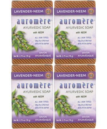 Auromere Ayurvedic Soap With Neem Lavender-Neem 2.75 oz (78 g)