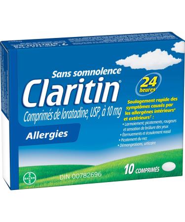 Claritin Allergy Medicine 24-Hour Non-Drowsy Relief 10 mg 10 Tablets - Buy Online on GoSupps.com