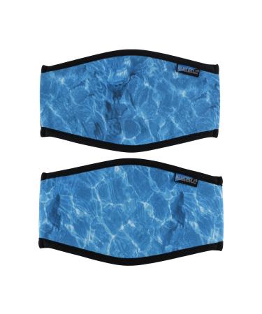 Bluecell 2pcs Ocean Pattern Neoprene Diving Mask Strap Cover (Ocean)