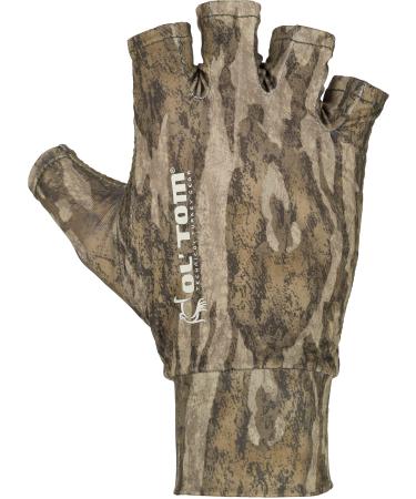 Ol' Tom Fingerless Stretch Fit Gloves Bottomland Camo