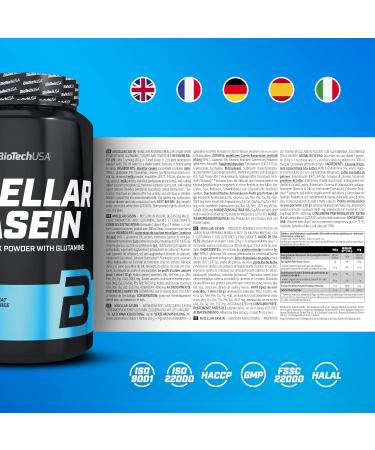 BioTechUSA Micellar Casein Protein Powder 908g Vanilla - Gluten-Free, Fat-Free, Extended Absorption, Enriched with L-Glutamine | Pack of 1 - Buy Online on GoSupps.com