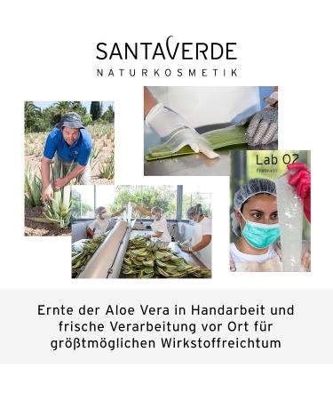 Santaverde Body Firming Gel - Hydrating & Refreshing 100% Vegan Aloe Vera Gel for All Skin Types | Strengthens Collagen Support Tissue - 100ml - Buy Online on GoSupps.com