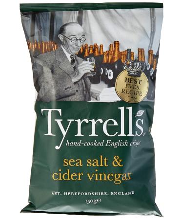 Tyrrell's Sea Salt/Cider Vinegar Crisps 150g