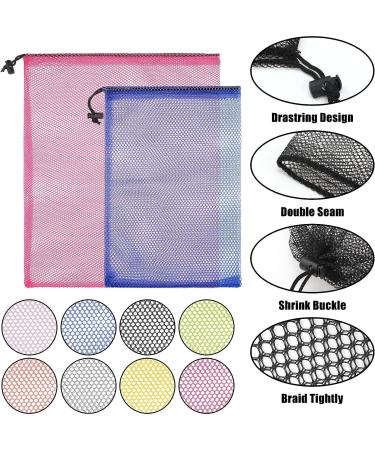 Funtery 24 Pcs Mesh Laundry Bags - Drawstring Soccer Basketball Stuff Sack - Camping Nylon 8x12 Inch - Buy Online on GoSupps.com