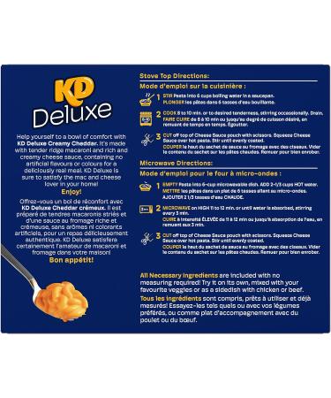 Kraft Deluxe Original Cheddar Macaroni & Cheese Dinner 400g - Buy Online on GoSupps.com