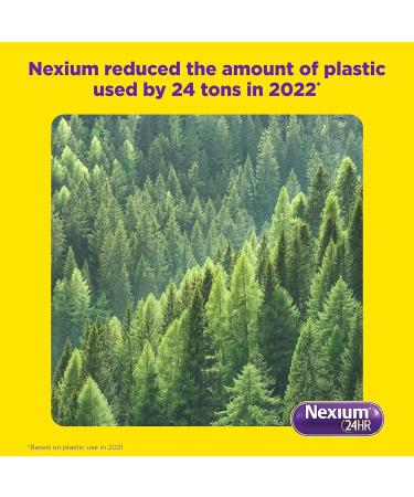 Nexium 24HR Acid Reducer Heartburn Relief Capsules for All-Day and All-Night Protection from Frequent Heartburn Heartburn Medicine with Esomeprazole Magnesium - 42 Count - Buy Online on GoSupps.com