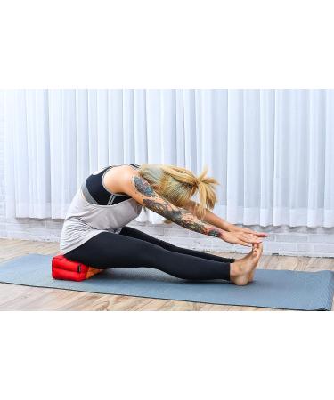 LEEWADEE Eco-Friendly Yoga Block & Floor Cushion - Orange | Meditation Seat for Workouts | 1 Kapok Filled | Sf02 - Buy Online on GoSupps.com