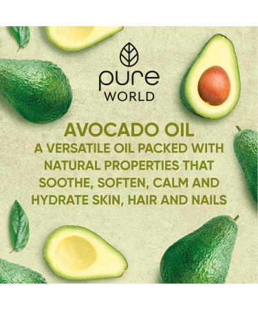Pure World Natural Avocado Oil 250ML Cold Pressed | Made in the UK | 100% Nourishing for Skin, Hair & Nails | Vegan Friendly - Buy Online on GoSupps.com
