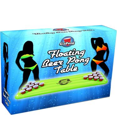 Inflatable Floating Beer Pong Table Set with 3 Balls - GoPong Pool Pong Table - Buy Online on GoSupps.com