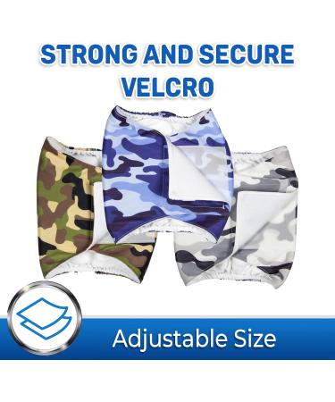 Buy CAMO Male Dog Diapers - 3 Pack (Medium) | Leakproof Comfort & Style for Your Pup - Buy Online on GoSupps.com