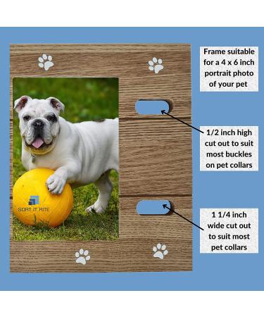 Sort it Rite Dog Memorial Picture Frame - Ideal Pet Memorial Gift for Dogs & Cats | Holds 4x6 Photo - Heartfelt Quote | Loss of Dog Gift (Natural) Beige - Buy Online on GoSupps.com