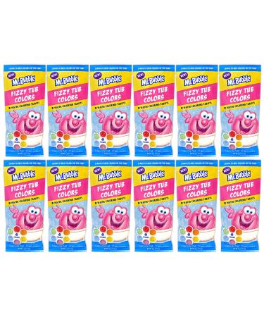 Mr. Bubble Fizzy Tub Colors (12 Packets, 9 Tablets Each) 9 Count (Pack of 12)