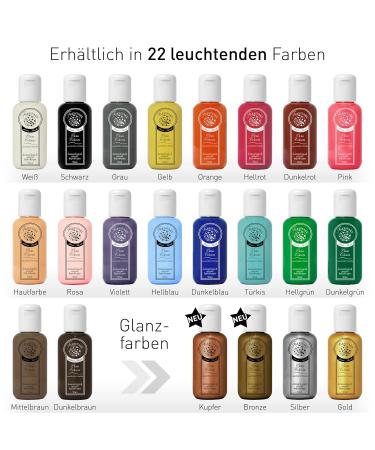 Professional Skin-Friendly Body Painting Colors - 50ml Set with Makeup Sponge - Ideal for Airbrush & Special Effects - Buy Online on GoSupps.com