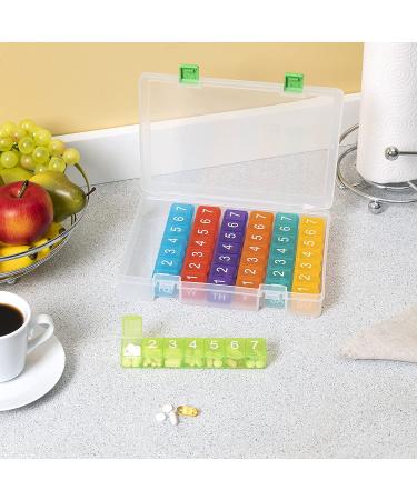 e-Pill 7x Daily Weekly Pill Organizer with Clear Case - Convenient Medication Management - Buy Online on GoSupps.com