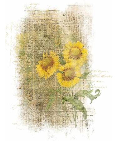 Flower Overlay Rice Paper - 8x10.5 inch, 6 Different Printed Images, 30gsm Mulberry Paper for Decoupage Crafts - Buy Online on GoSupps.com