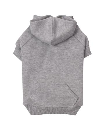 Zack & Zoey Basic Hoodie for Dogs, 20" Large, Heather Gray Heather Gray Large