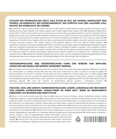  Alpi Nature Alpi Nature Organic BBQ Spice Mix 400g Organic Barbecue Spices Barbecue Marinade BBQ Rub - Buy Online on GoSupps.com