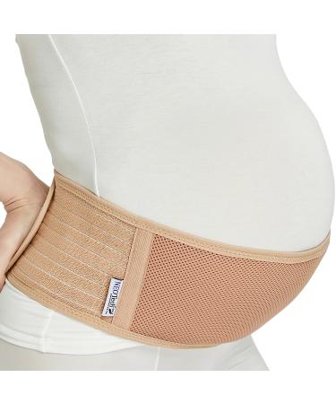 Neotech Care Adjustable Maternity Belt - Light and Breathable Pregnancy Belly Support Band for Pregnant Women (Beige Extra Large Size) Beige X-Large - Buy Online on GoSupps.com