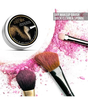 Makeup Brush Cleaner - Dry Color Removal Sponge for Natural & Synthetic Brushes Waterless & Chemical-Free Double-Sided Reusable Travel-Friendly - Buy Online on GoSupps.com