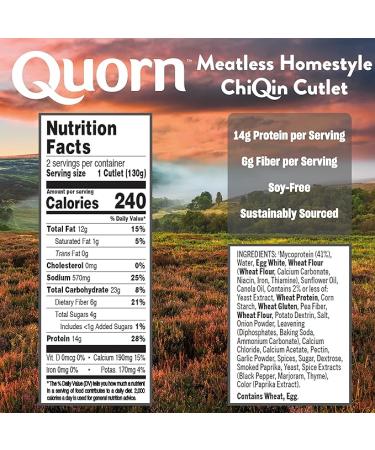 Quorn Meatless Chiqin Cutlets 9.38 oz - Plant-Based Protein for Meat-Free Meals - Buy Online on GoSupps.com