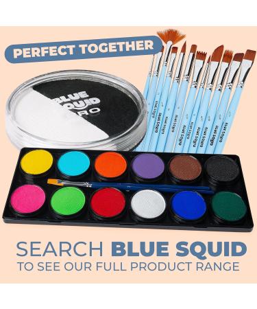 Buy Blue Squid Pro Schminke Face & Body Paint - Black & White Split (30g) | Perfect for Adults Kids Carnival & SFX - International Shipping Available - Buy Online on GoSupps.com