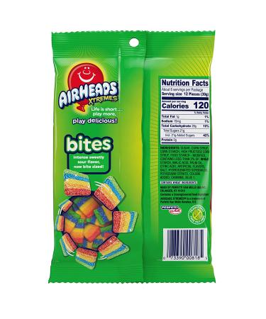 Airheads Xtremes Bites Rainbow Berry Candy 6 Oz Pack of 12 | Sweetly Sour Flavors - Buy Online on GoSupps.com