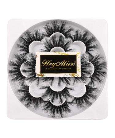 HeyAlice 25mm 3D Dramatic Mink Eyelashes - Pack of 7 Pairs - Buy Online on GoSupps.com