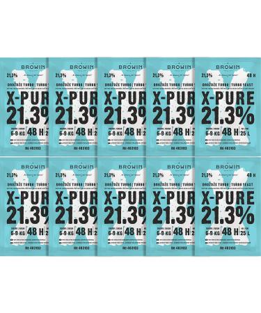 10x Turbo yeast X-Pure yeast high quality fermentation yeast up to 21.3% alcohol in 48 h 135 g - Buy Online on GoSupps.com