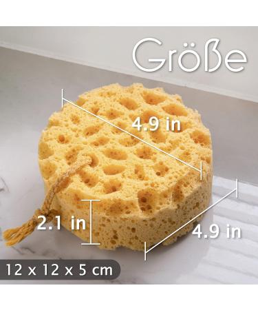 myHomeBody Premium Bath Sponge | Foam Loofah | Large Body Shower Sponge Pack of 3 - Luxurious Foaming Experience - Buy Online on GoSupps.com