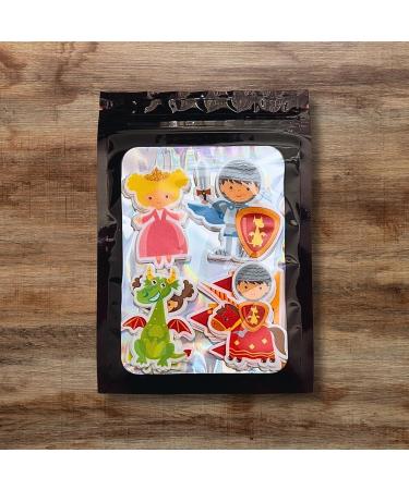 Knights & Dragons Edible Cupcake Toppers - Knight Dragon Princess Wafer Decorations (Pack of 12) | International Shipping Available - Buy Online on GoSupps.com