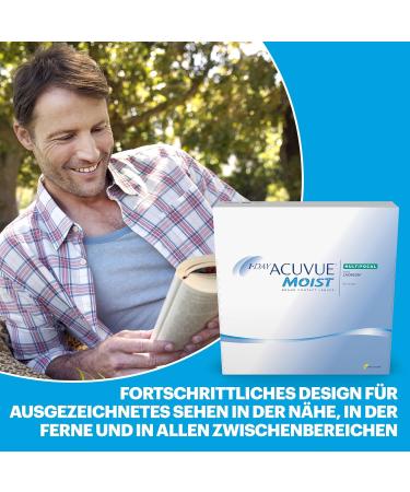 Buy Acuvue 1-Day Moist Multifocal Daily Soft Lenses - 90 Pieces BC 8.4mm DIA 14.3 -8.5 Diopters ADD Low - International Shipping Available - Buy Online on GoSupps.com