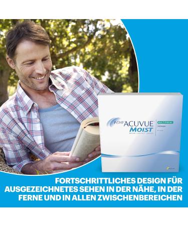 Acuvue Moist 1-Day Multifocal Daily Contact Lenses - -3 DPT BC 8.4 UV Protection 90 Lenses for Comfort & Hydration - International Shipping - Buy Online on GoSupps.com