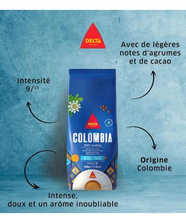 Delta Caf s Caf en Grains Colombia Paquet de 2 x 500 g Espresso Doux 100% Arabica Notes C triques & Toast es Pour Machines Automatiques et Moulins - Buy Online on GoSupps.com
