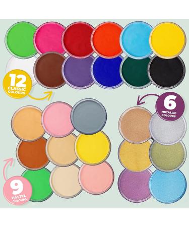 Blue Squid PRO Face Paint - Classic Forest Green (30gm) Water Activated Makeup for Halloween SFX | Professional Body Paint for Adults & Kids - Buy Online on GoSupps.com