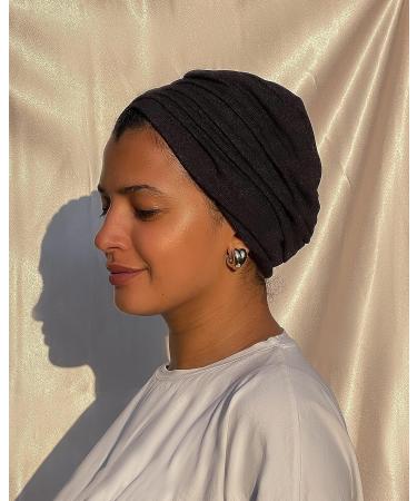 REVEIL Satin Lined Pre-tied Turban Head Wrap | Lightweight & Breathable | Stylish Fashion Headcover - Perfect Gift for Women & Girls - Buy Online on GoSupps.com