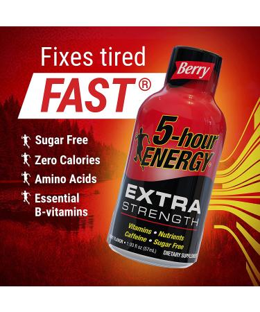 5-hour ENERGY Shot Extra Strength Berry 1.93oz - 30 Count Pack for Long-lasting Energy Boost - Buy Online on GoSupps.com