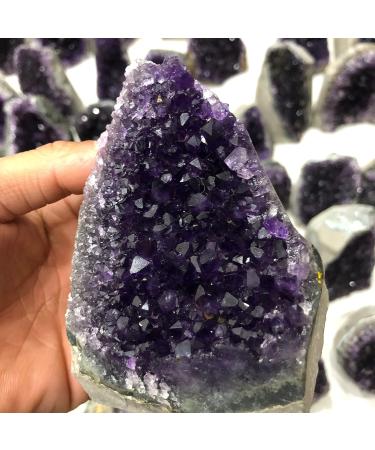 Natural Crystal Rough A Natural Amethyst Cluster of Uruguayan specimens The Perfect Cargo can purify The air and heal (Size : 800-1000g) - Buy Online on GoSupps.com
